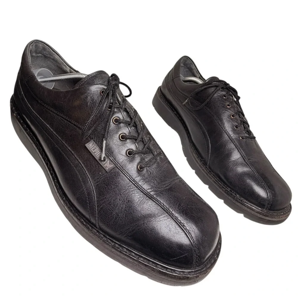 Mephisto Abel Men’s 11.5 Black Leather Goodyear Welt Walking Shoes